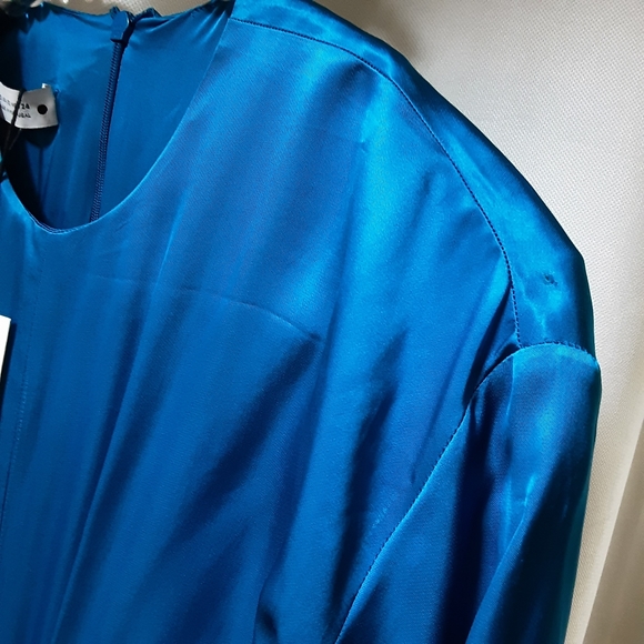 ZARA| Limited Édition Satin Dress With Bow Detail - Picture 16 of 17